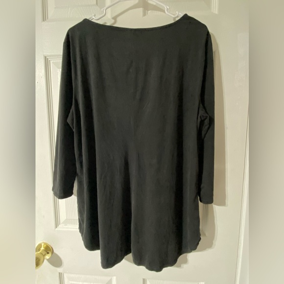 STYLE & CO. Women’s soft Faux suede studded  Black top Size XL.NWOT - Picture 3 of 9